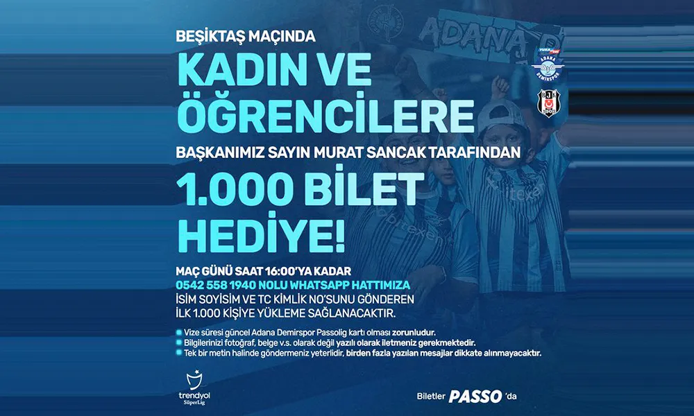 Başkan Murat Sancak, Beşiktaş maçına bilet dağıtıyor