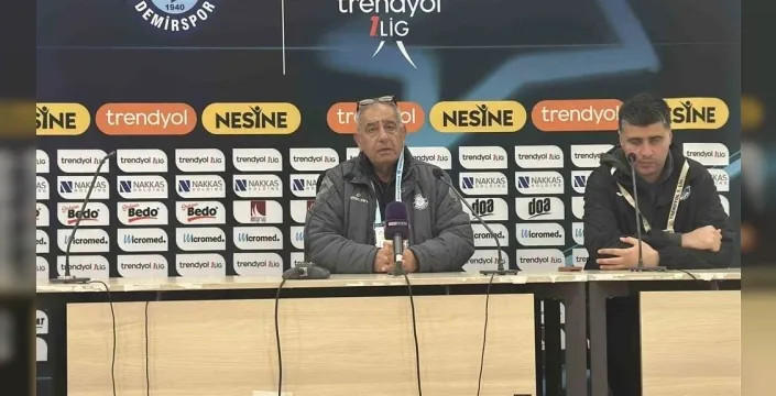 Adana Demirspor teknik direktörü Yücel: 