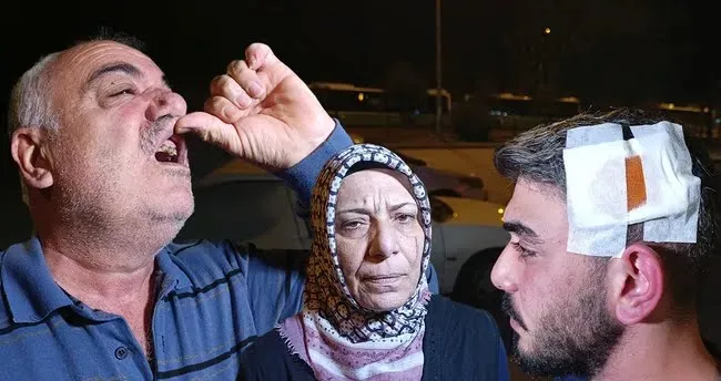 Adanada komşuları tarafından darbedildiler; babanın dişleri kırıldı, anne ile oğlu bıçaklandı.