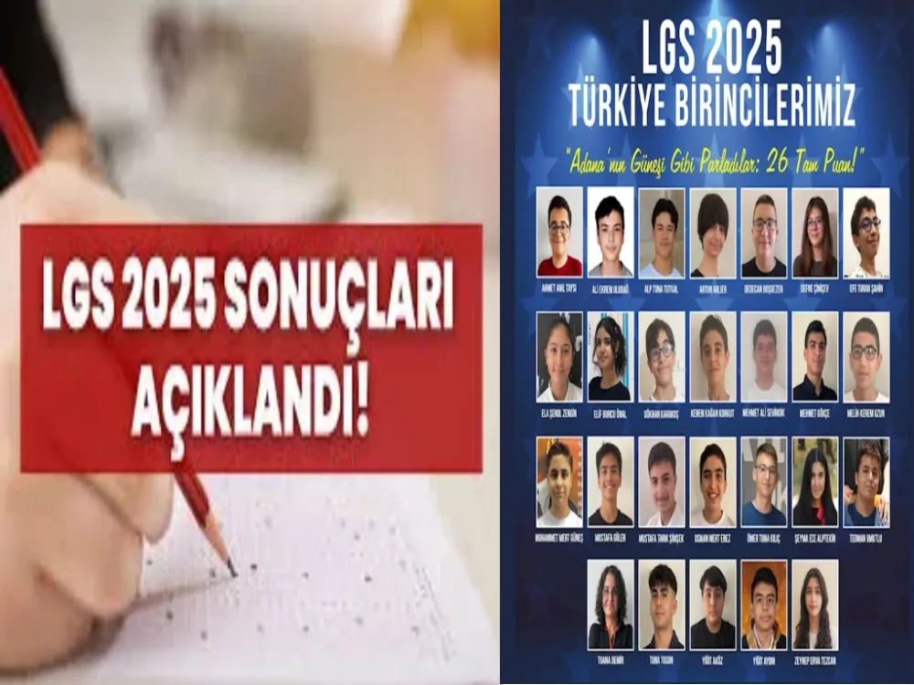 2025 LGS’de Türkiye birincisi olan Adana