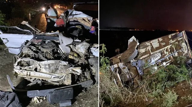 Kamyonet ile Otomobil Çarpıştı.. Aynı Aileden 3 Kişi Ağır Yaralandı.