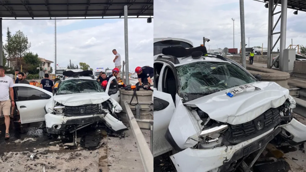  Beton Bariyere Çarpan Jeep  Sürücüsü Hayatını Kaybetti.