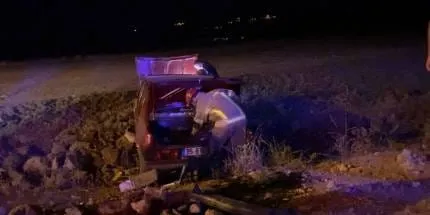 Damadından kaçan kayınpeder tarlaya uçtu.