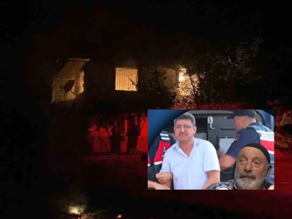 Sopayla Öldüren Yaşlı Adamın Oturduğu Ev Yandı...