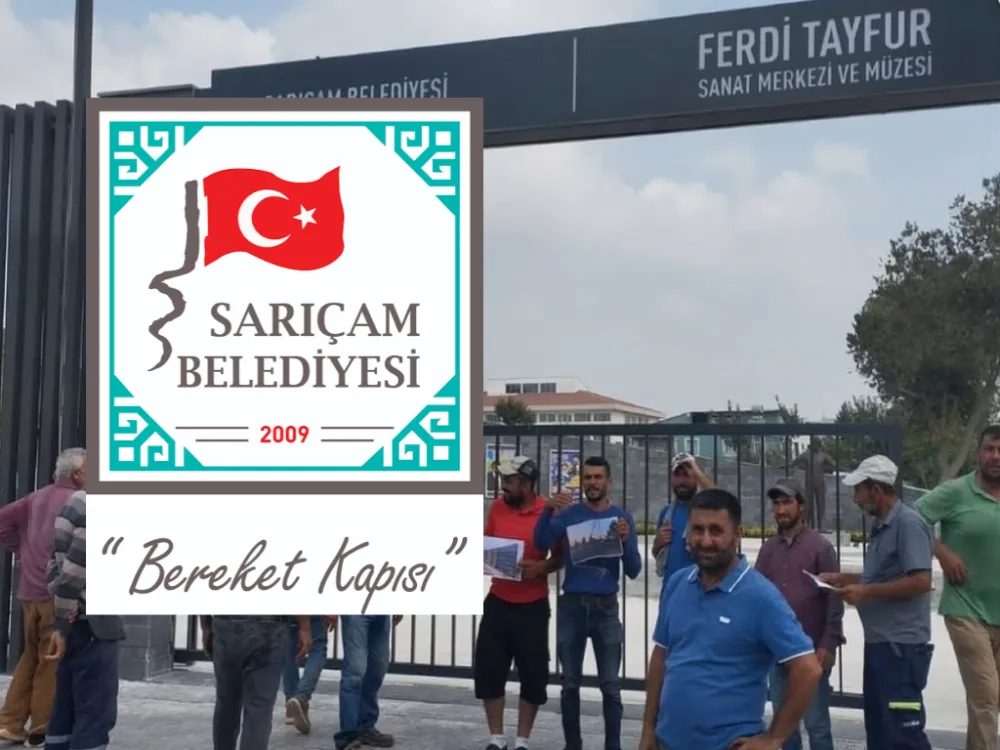 Sarıçam Belediyesi Ferdi Tayfur Parkını Yapan İşçilerden Eylem...