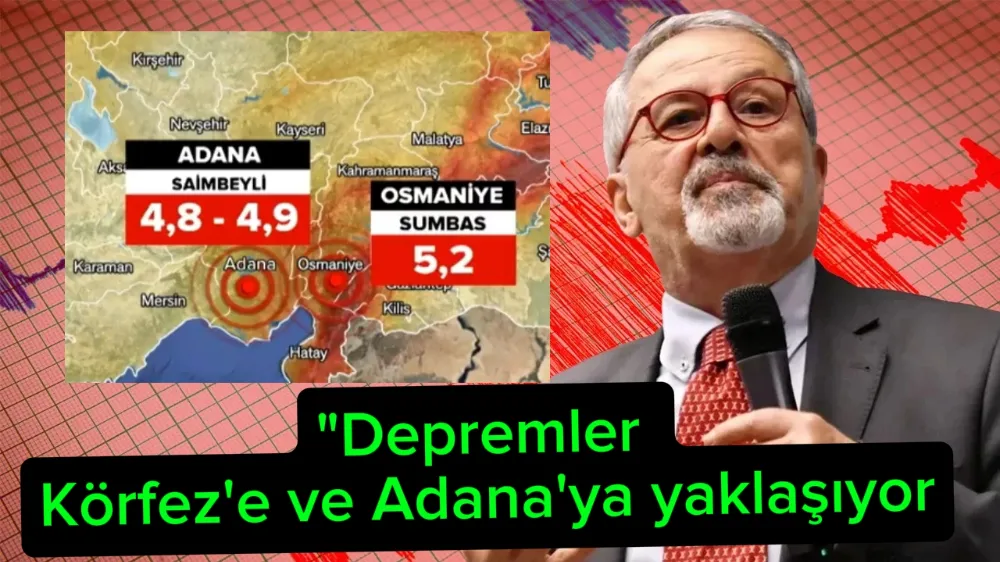    Prof. Dr. Naci Görür “Depremler Körfez’e ve Adana’ya yaklaşıyor”