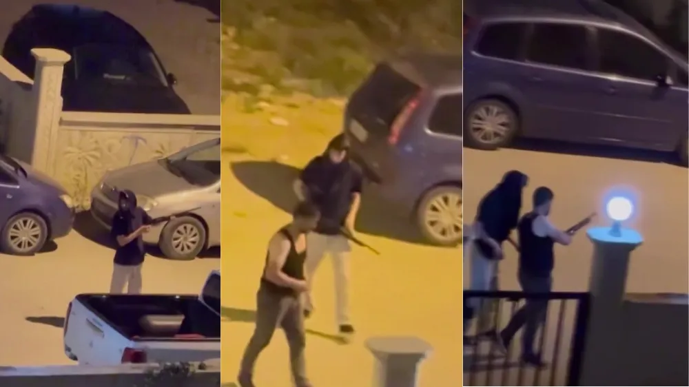 Adana’da pompalı tüfekle sokakta gezen şahıs gözal
