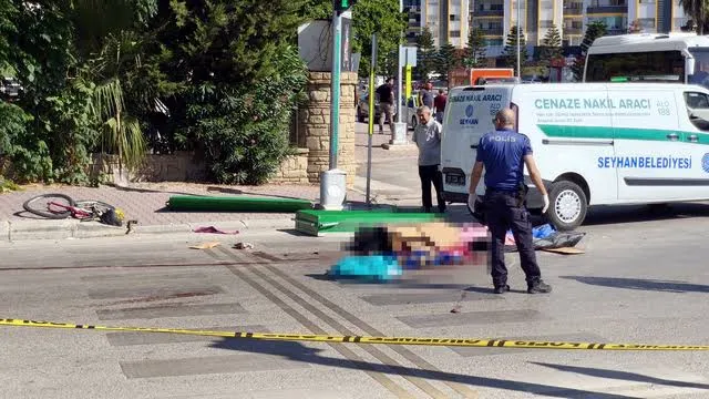 Adana'da Kamyonun çarptığı bisikletli Yaşlı Adam hayatını kaybetti