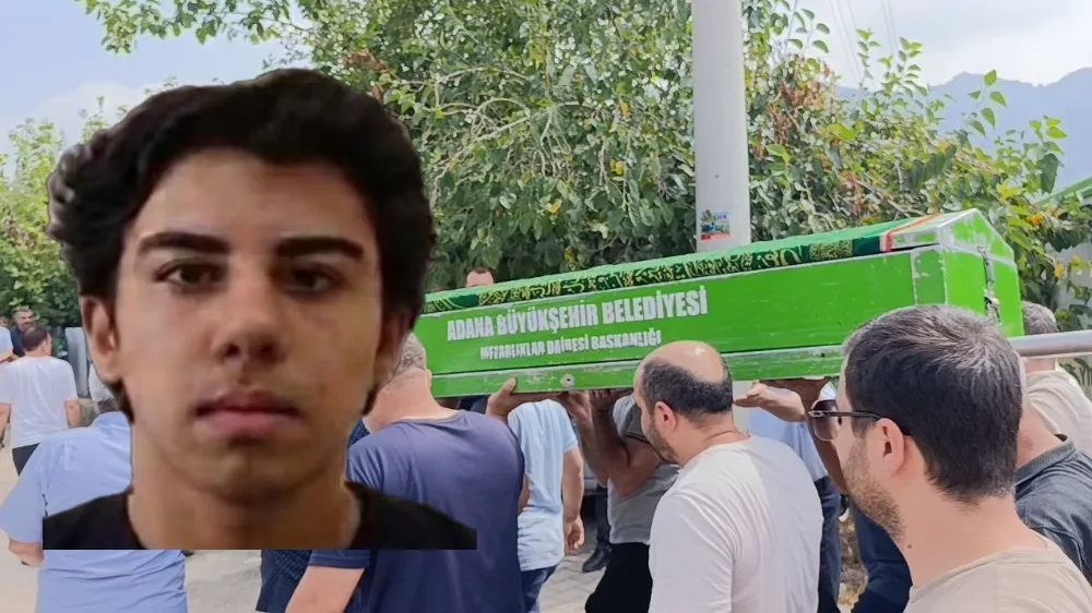Adana'da Denizde boğulan 16 yaşındaki çocuk, son yolcuğuna uğurlandı