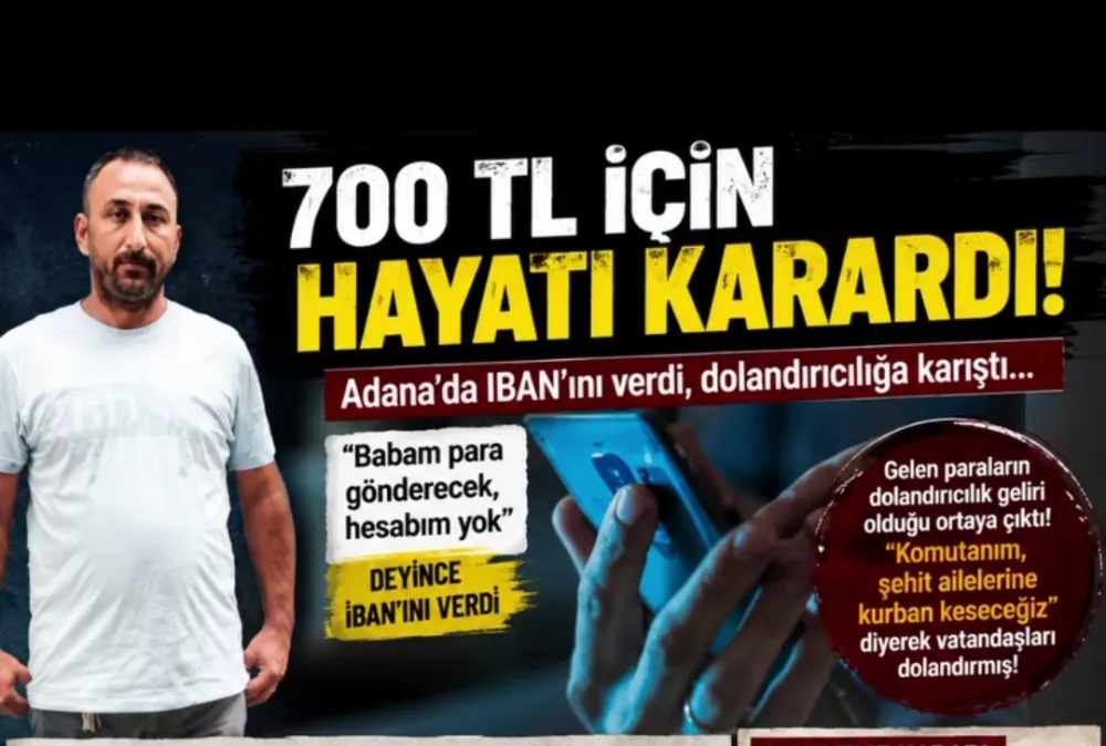 700 TL için verdiği IBAN hayatını kararttı!