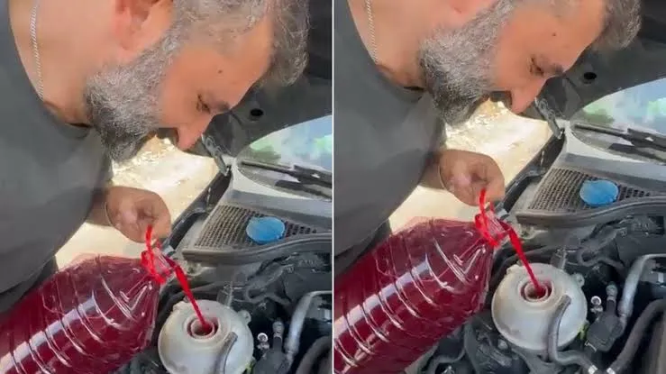 Motor suyu bitince radyatöre Adana şalgamı doldurdu: 40 kilometre yol gitti